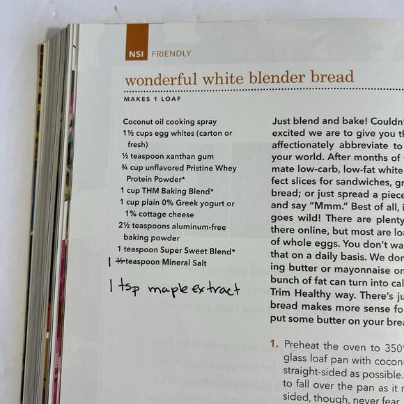 Trim Healthy Mama Trim Healthy Table Paperback Cookbook Cooking Recipes - Picture 9 of 16